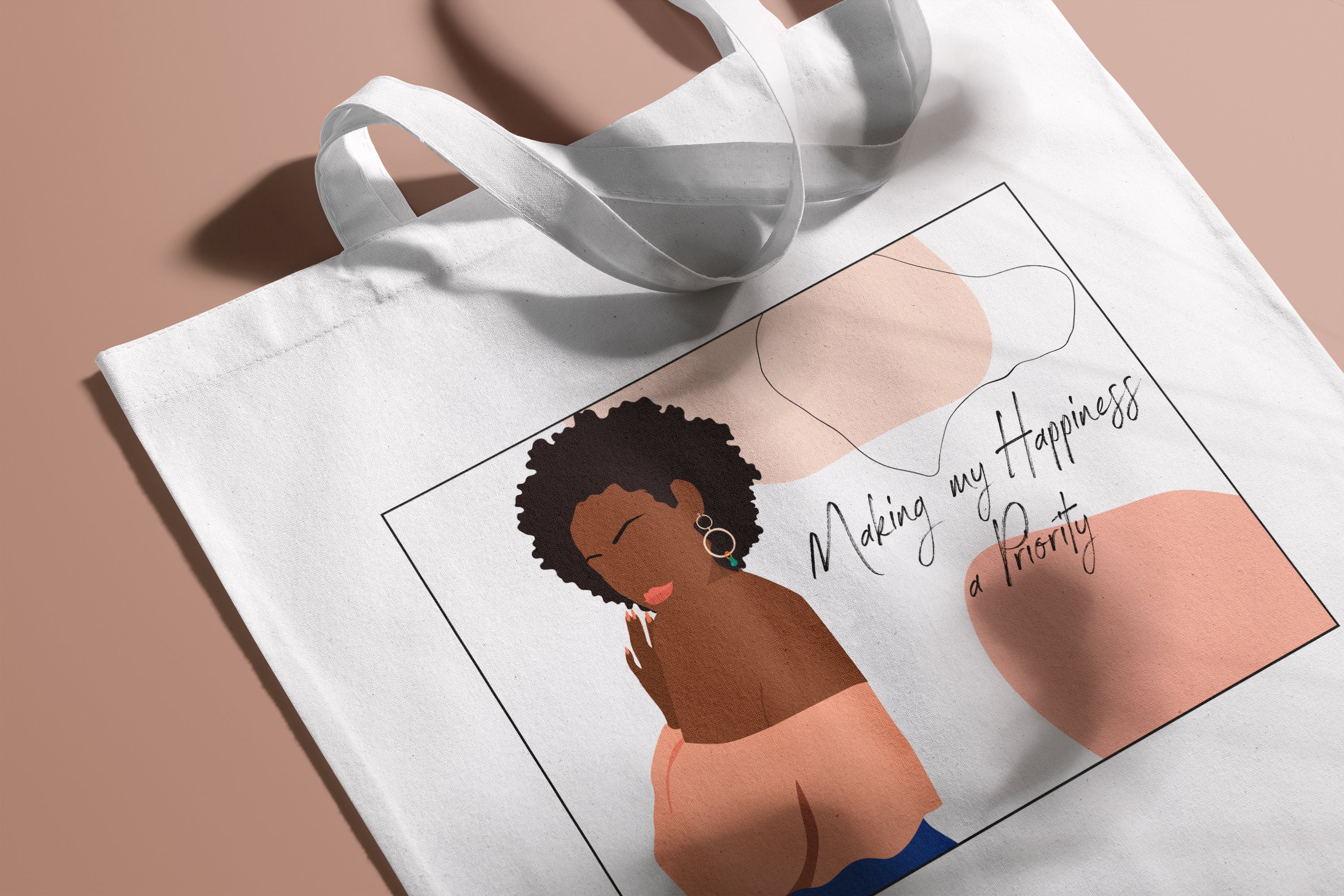 "My Happiness" Tote Bag