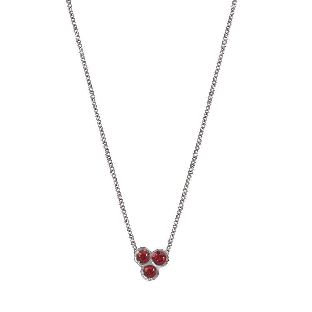 the portafortuna cluster necklace in sterling silver – dalla nonna llc