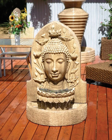 Buddha Wall Garden Water Fountain