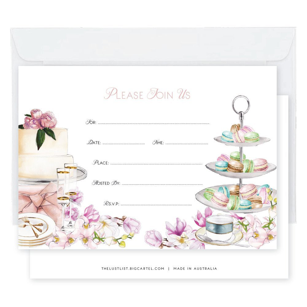kitchen tea invitation mind over manor
