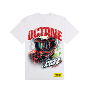 OCTANE MOTORCROSS BIG FACE RIDER WHITE TEE - AGENDA