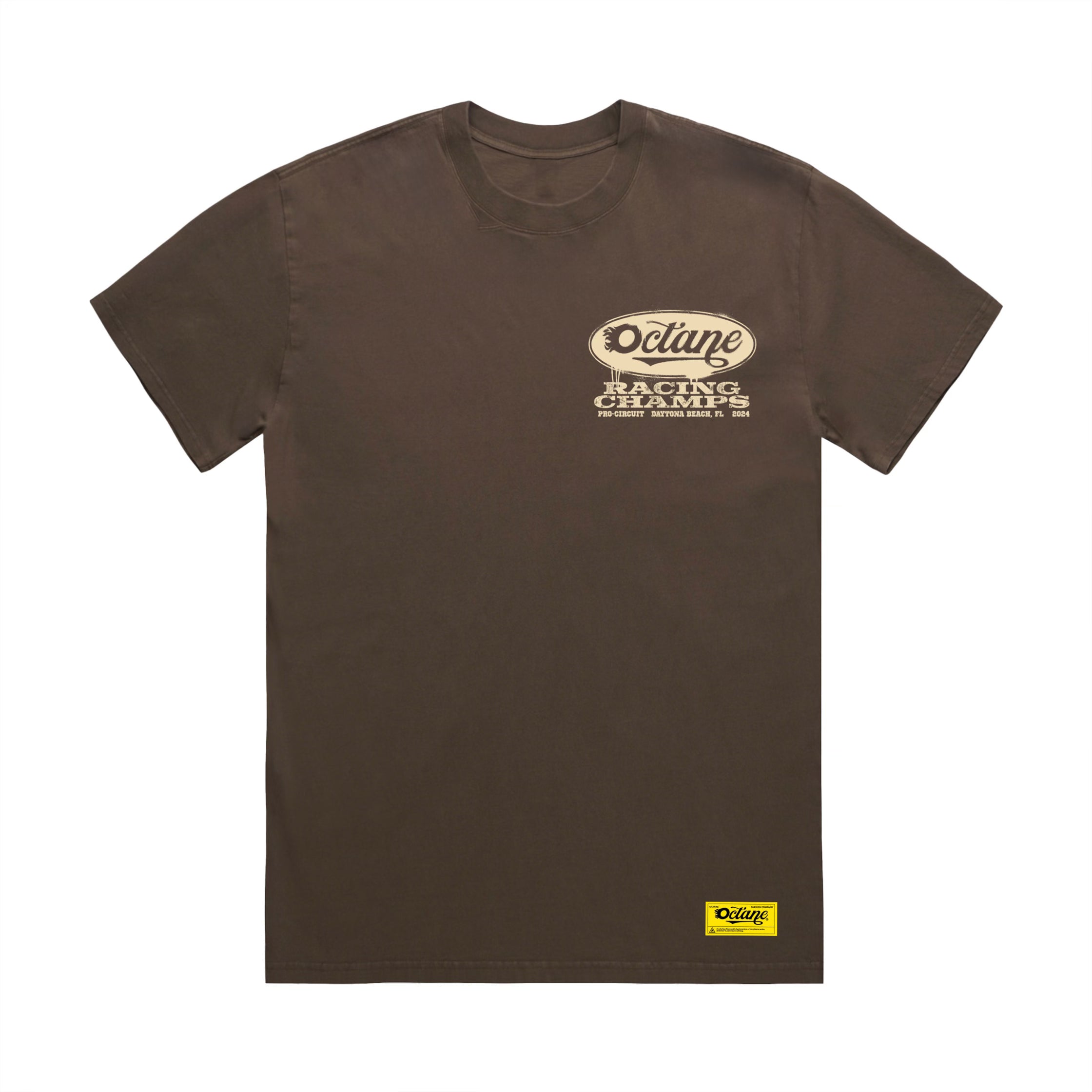 OCTANE MOTORCROSS COMIC BIKER BROWN TEE