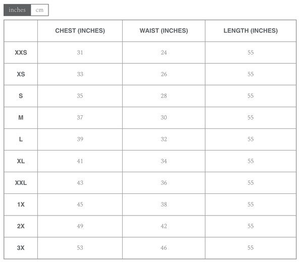 Size Guide – Ivy City Co