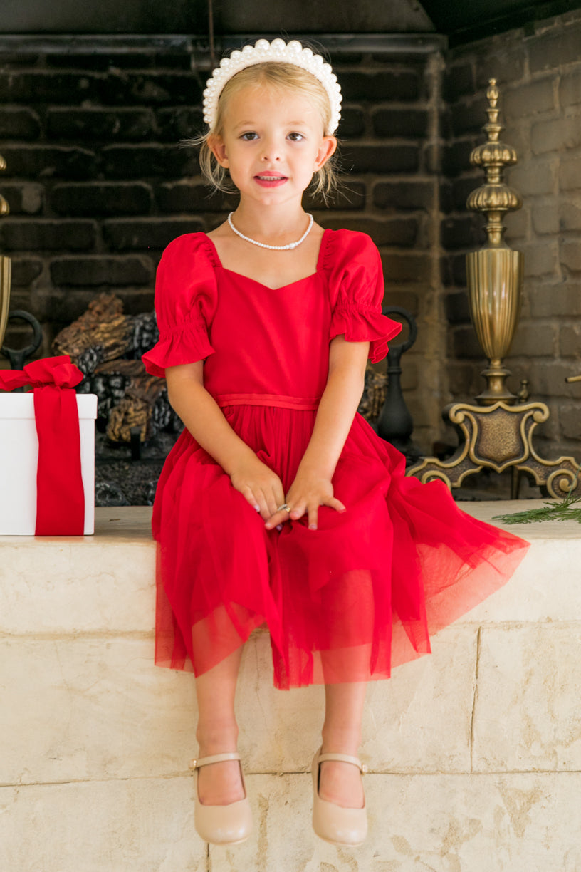 Mini Ballerina Dress in Red – Ivy City Co