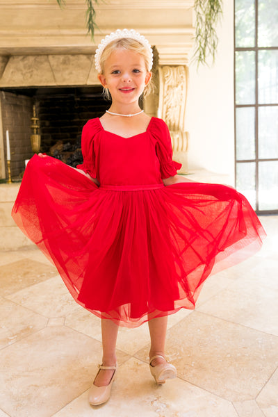 Mini Ballerina Dress in Red – Ivy City Co