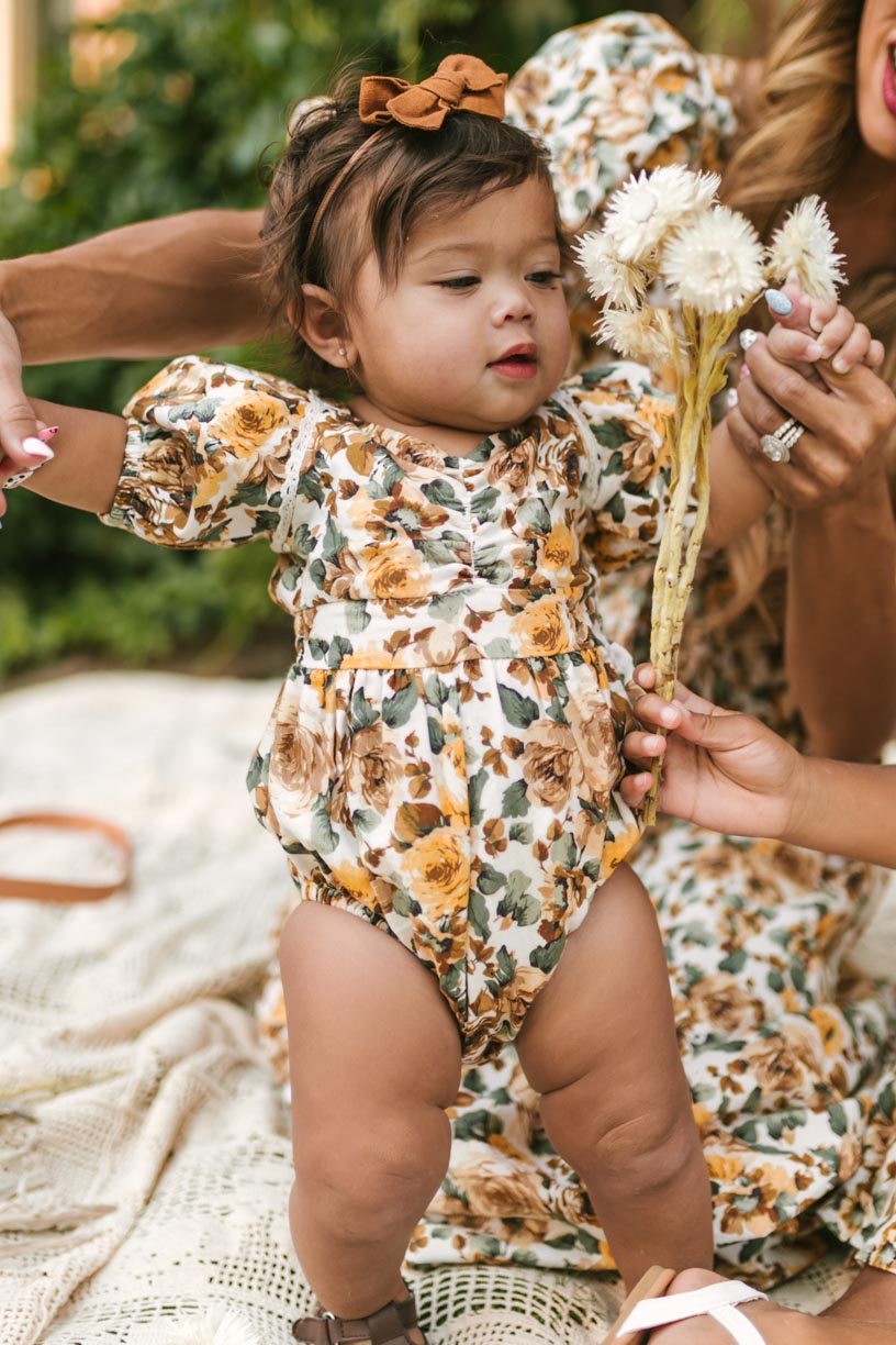 Baby Marigold Floral Romper