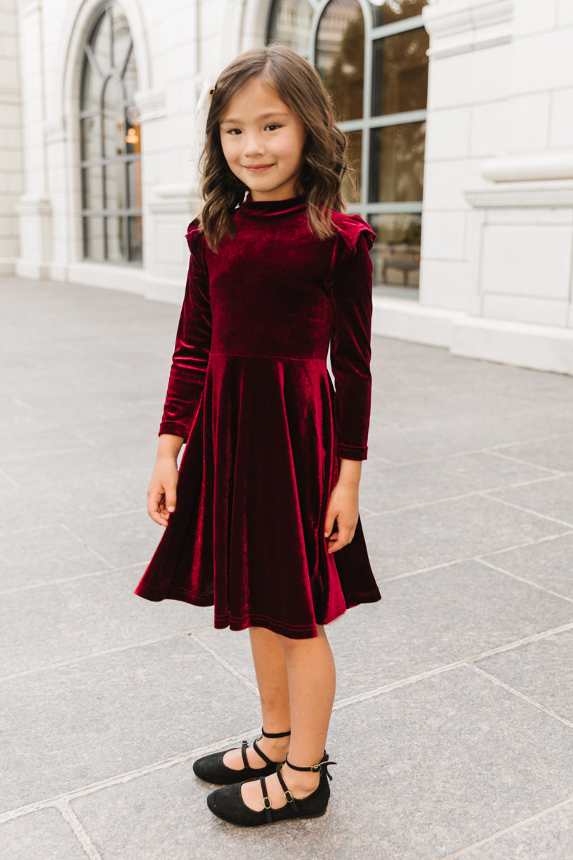 Ivy City Co | Anastasia Dress | Burgundy Beaded Layered Tulle Holiday Medium