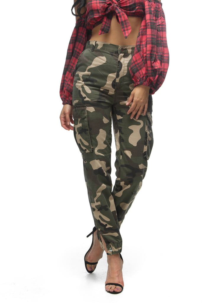 high waisted army cargo pants