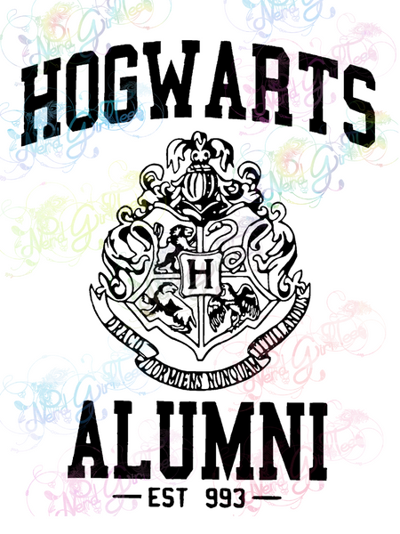 Hog Warts Alumni Potter Digital Print Svg Png Jpg Files Nerdgirltees