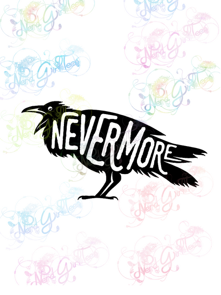 Download Nevermore The Raven Edgar Allen Poe Books Digital Print Svg Pn Nerdgirltees