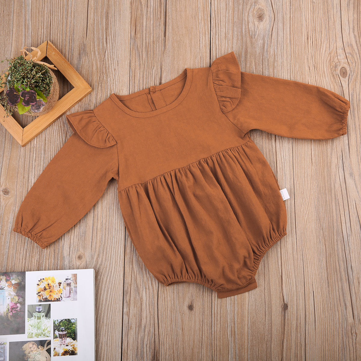 girls long sleeve romper