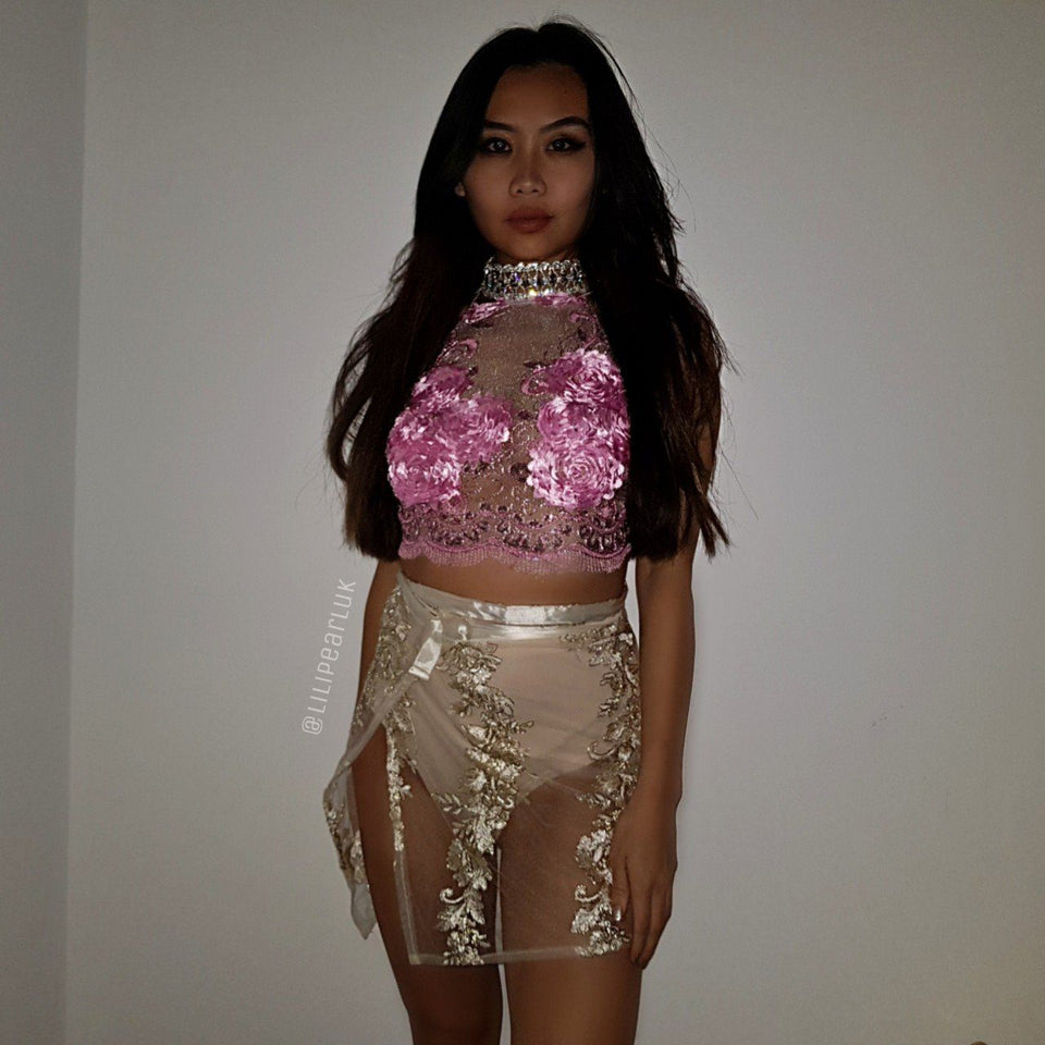 barbie mesh top