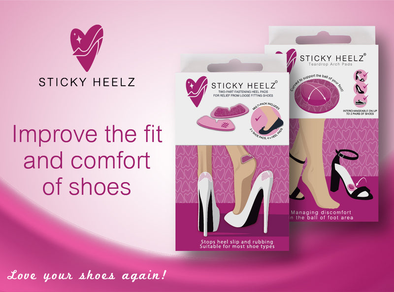 Sticky Heelz Heel Pads - Anti Slip Pads 