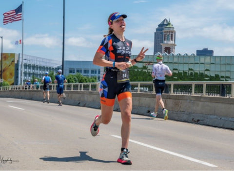 Grace Alexander at Des Moines 70.3 Run