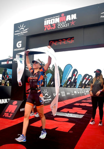 Grace Alexander first female to be overall winner in an Ironman branded race