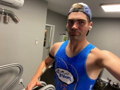 Sweat Testing: Running on a treadmill collecting sweat