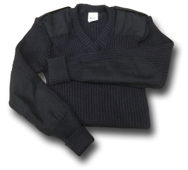 WOOLLY PULLY V-NECK BLACK | Silvermans