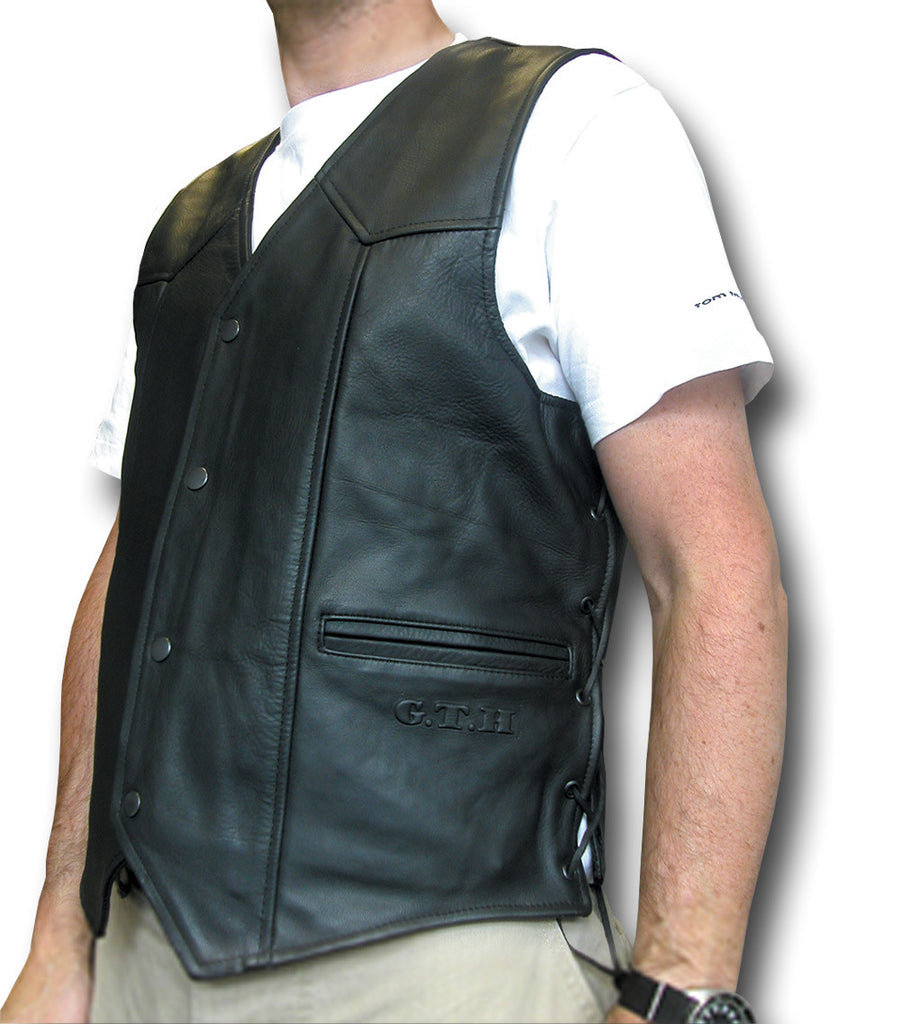 GTH LEATHER VEST LACED | Silvermans