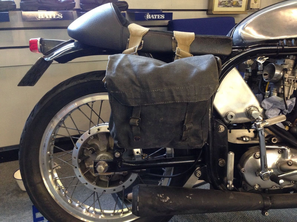 vintage motorcycle panniers