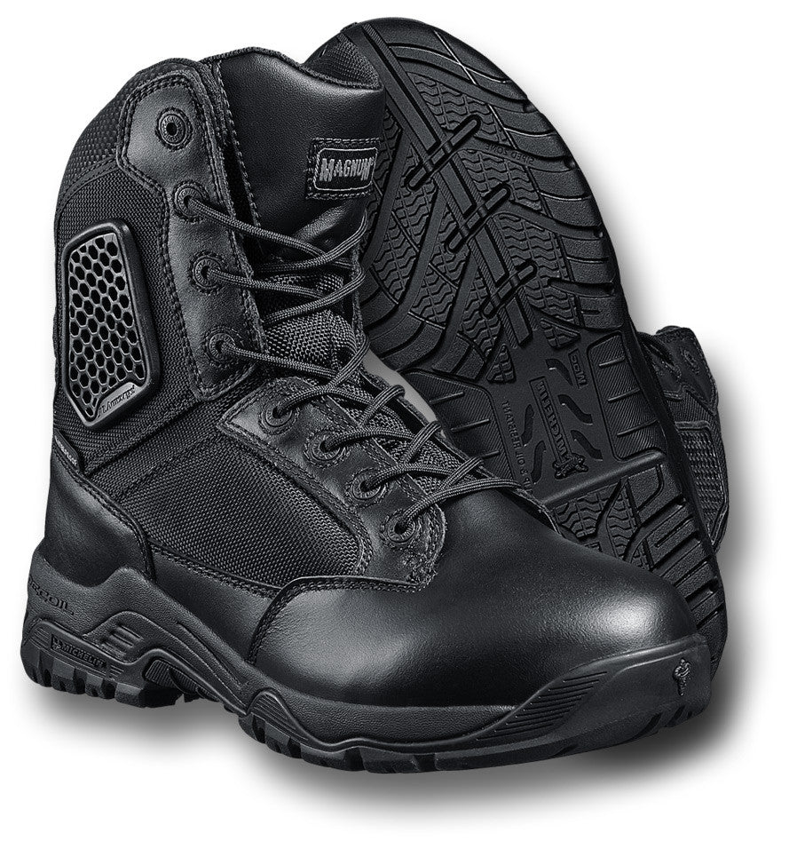 magnum strike force 8. side zip waterproof boots black