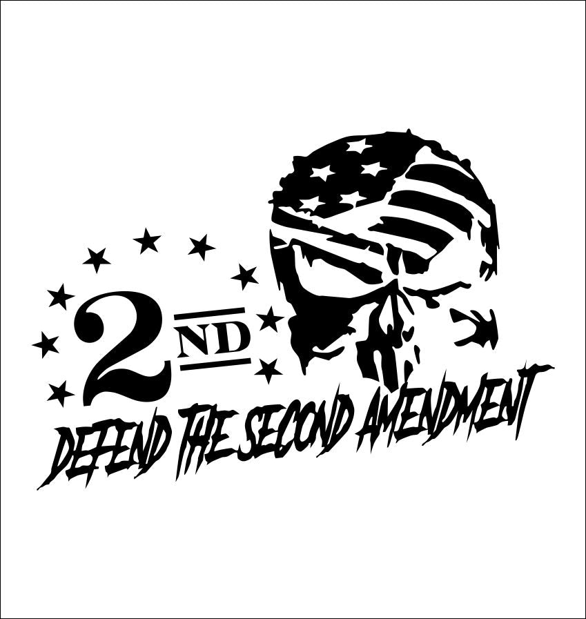 Defend The Second Amendment Punisher decal – North 49 Decals