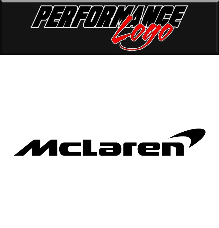 McLaren decal, performance decal, sticker
