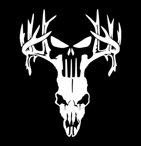 Punisher Deer Skull hunting decal – North 49 Decals