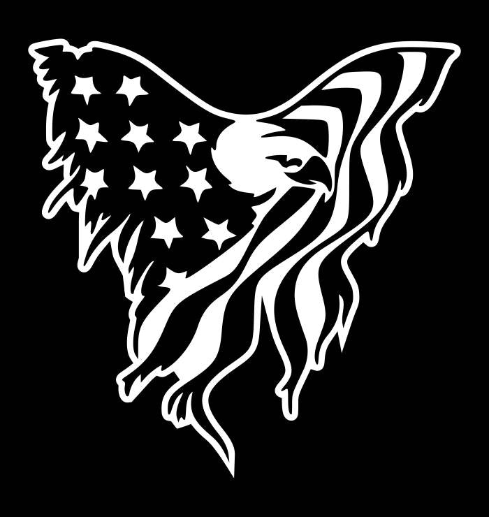 US Flag Eagle decal – North 49 Decals