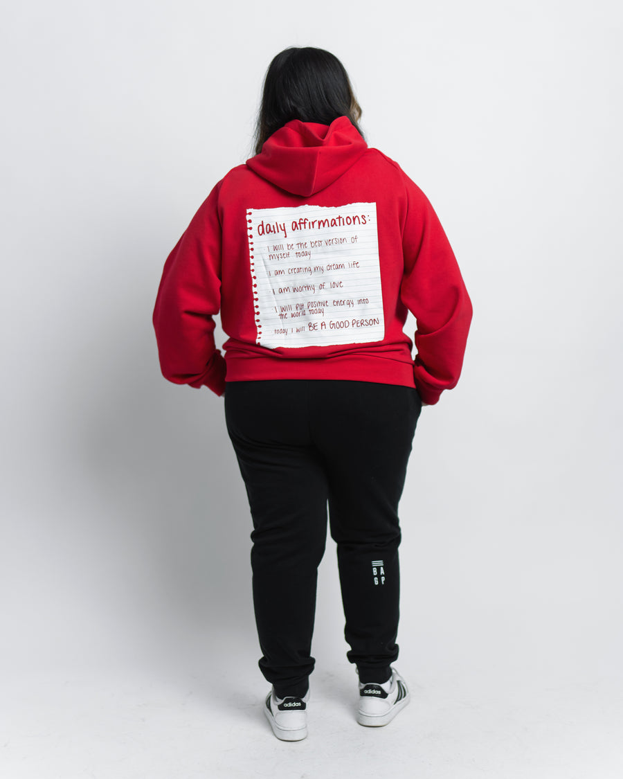Self-Love Box Hoodie - Cherry Red – Be A Person