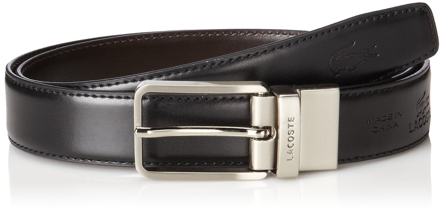 Lacoste Embossed Croc Belt - - Mens Shoplifestyle