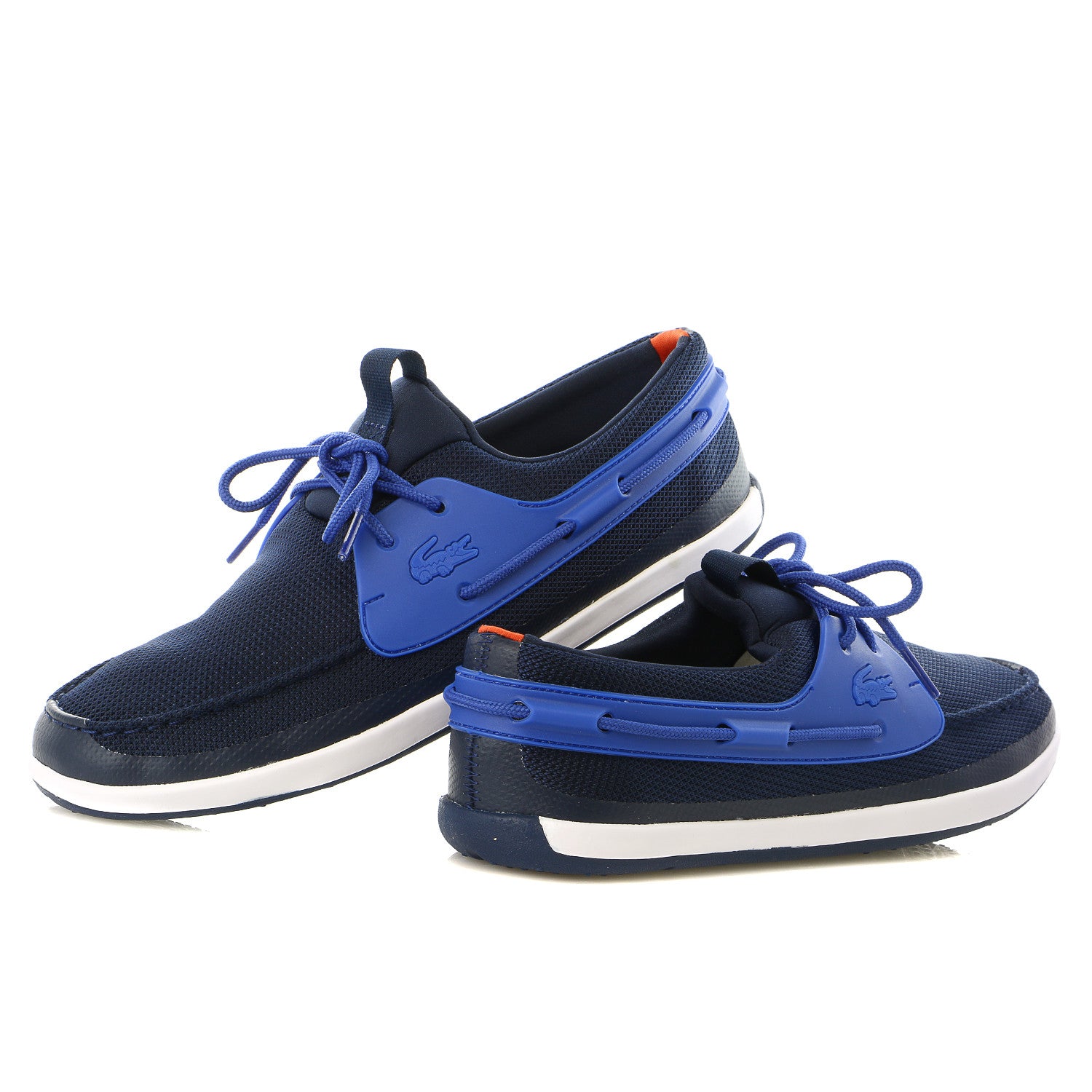 lacoste blue boat shoes