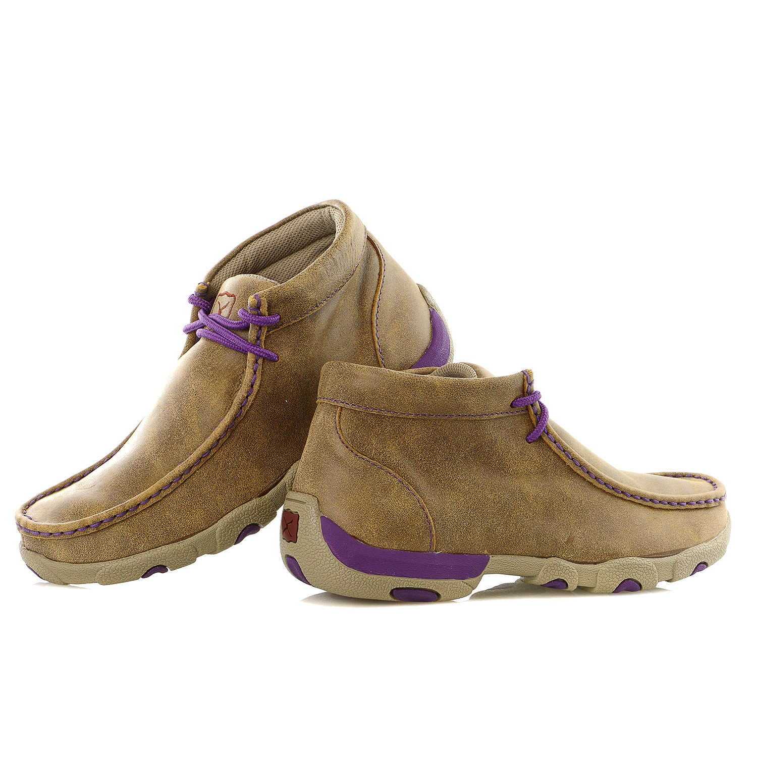 twisted x women's driving mocs purple