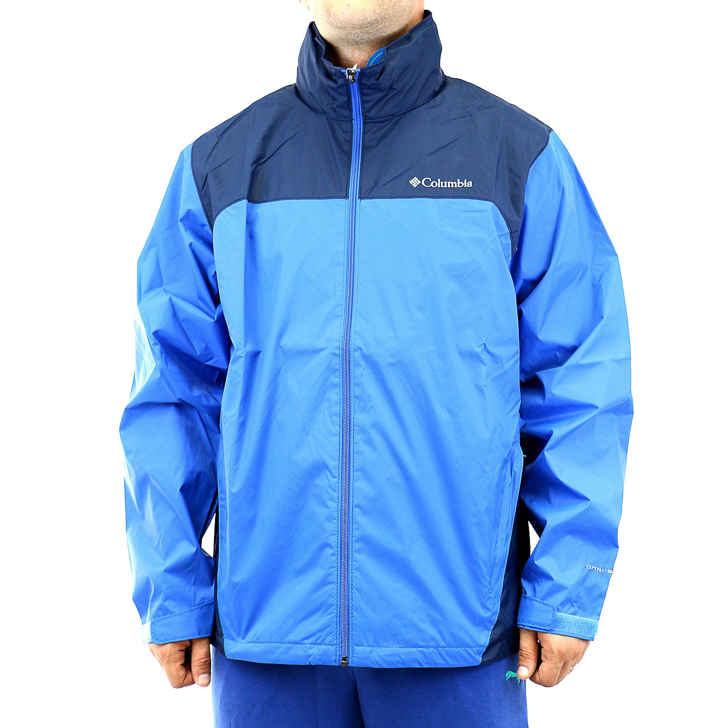 columbia blue rain jacket