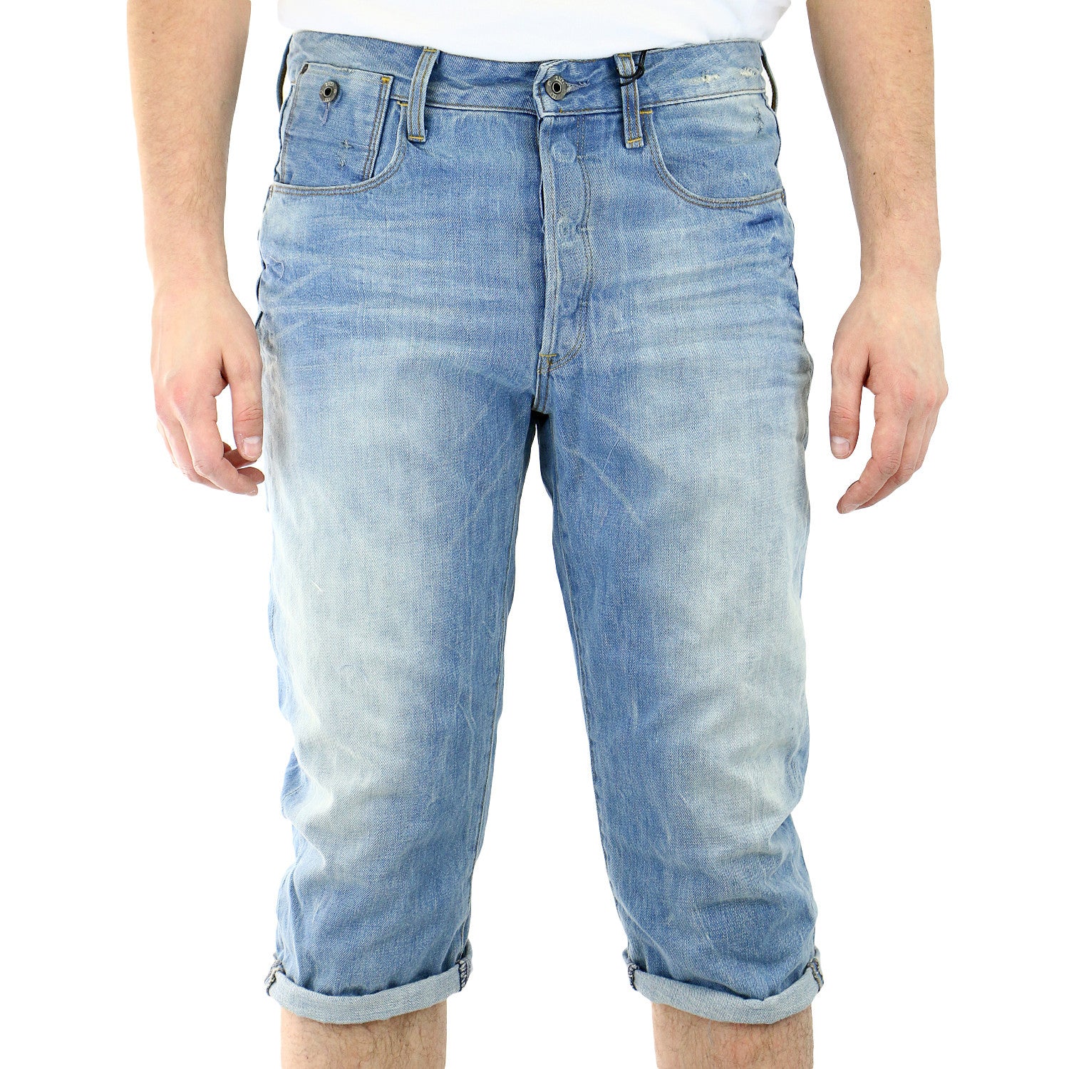 3 quarter length jeans mens