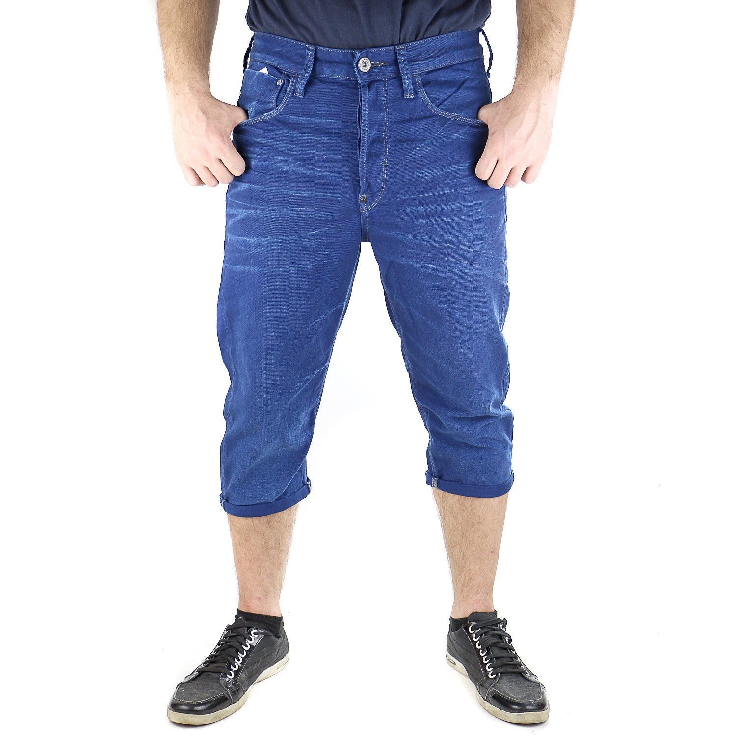 Duizeligheid Zoekmachinemarketing Ithaca G-Star Type C 3/4 Denim Pants - Ball Pen Blue - Mens - Shoplifestyle