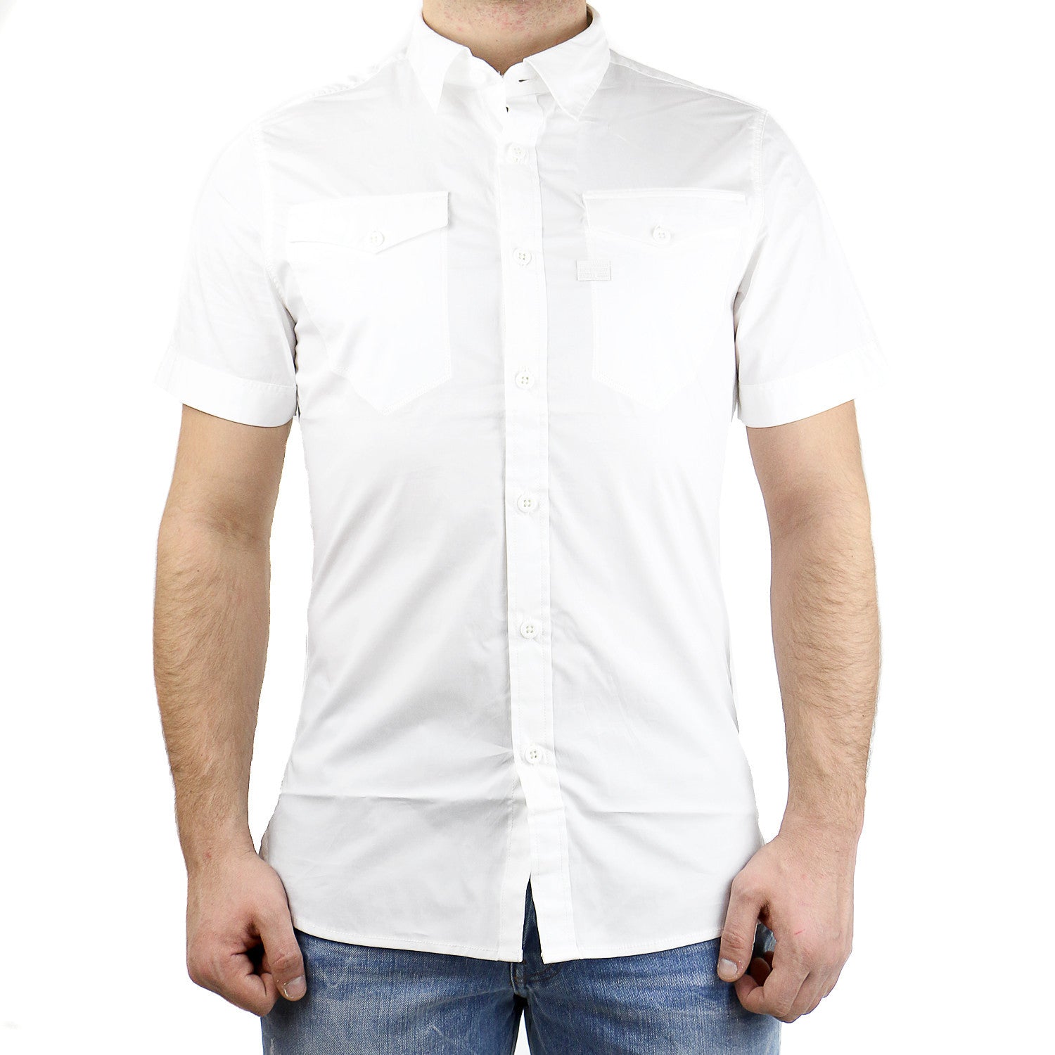 eetpatroon vervaldatum Opgetild G-Star Tacoma SS Button Down Shirt - White - Mens - Shoplifestyle