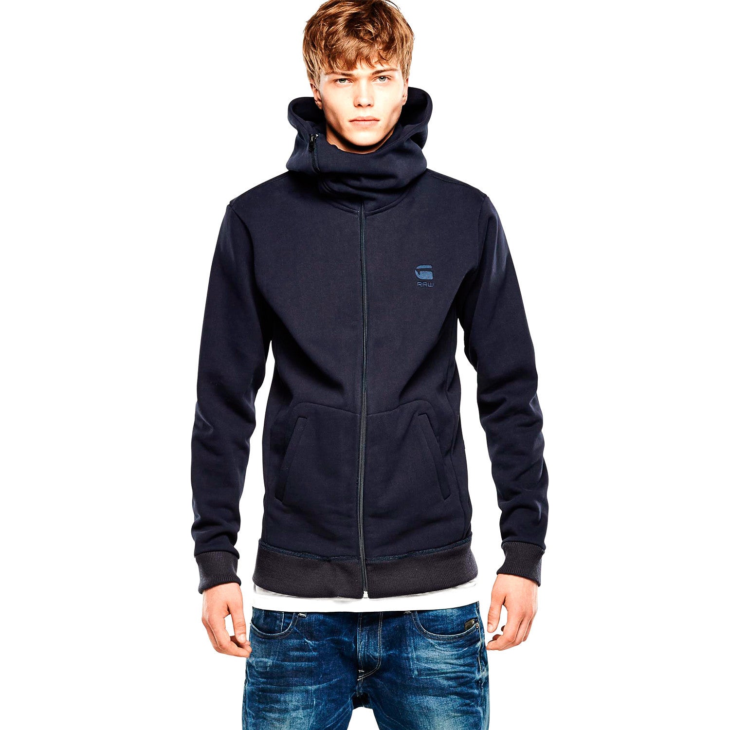 trog Arctic Gepensioneerde G-Star RAW Aero Tunnel Hooded Vest Fashion Jacket - Mazarine Blue - Me -  Shoplifestyle