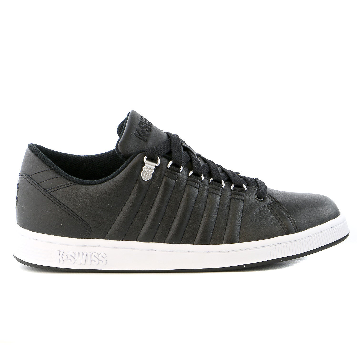 K-Swiss Lozan III 90's Court Style Tennis Sneaker Shoe - Black/White - -  Shoplifestyle