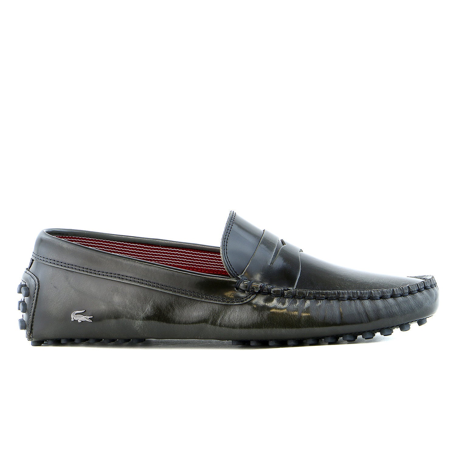 Lacoste Concours 15 SRM Driver Moccasin Loafer Fashion Shoe - Dark Bro ...