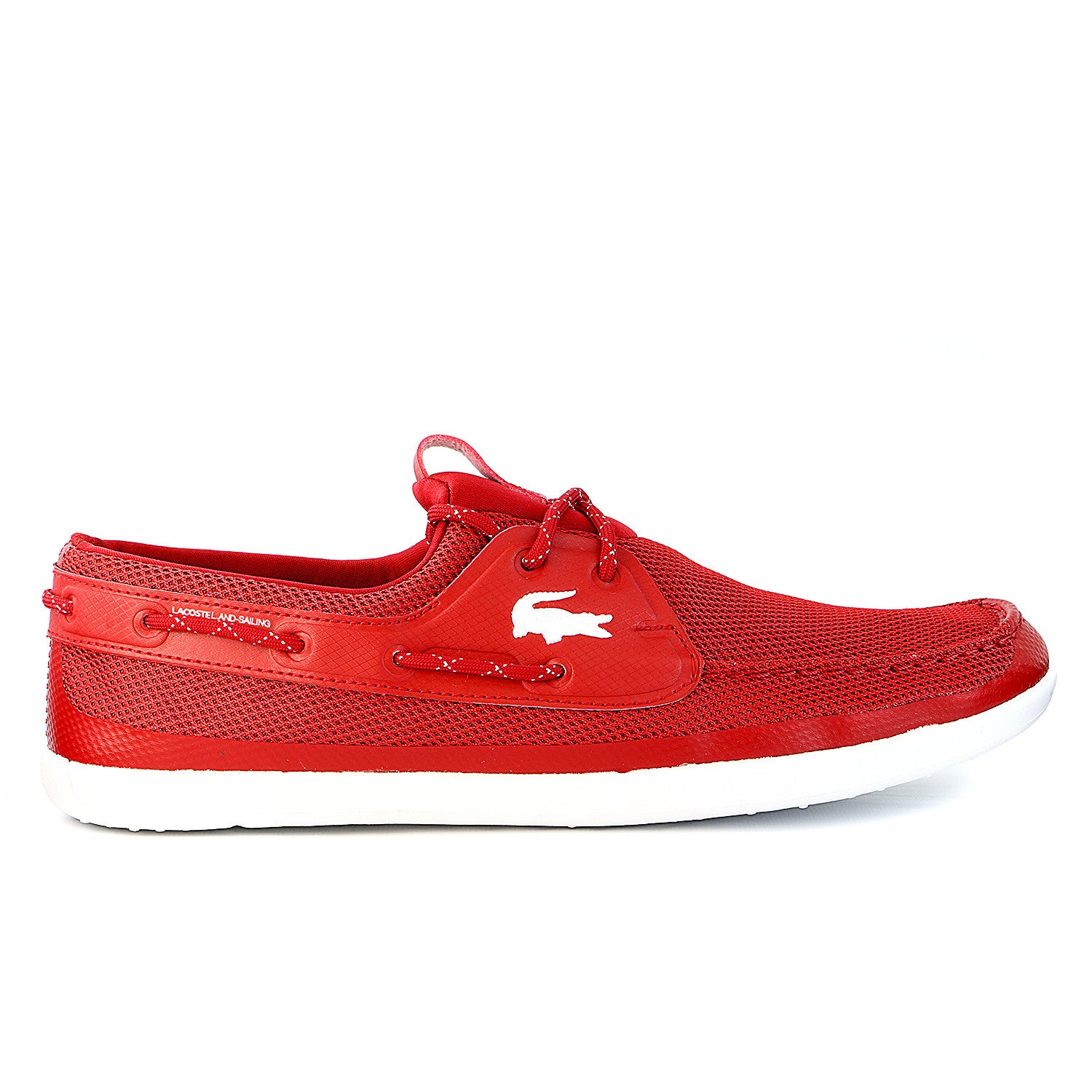 lacoste shoes red