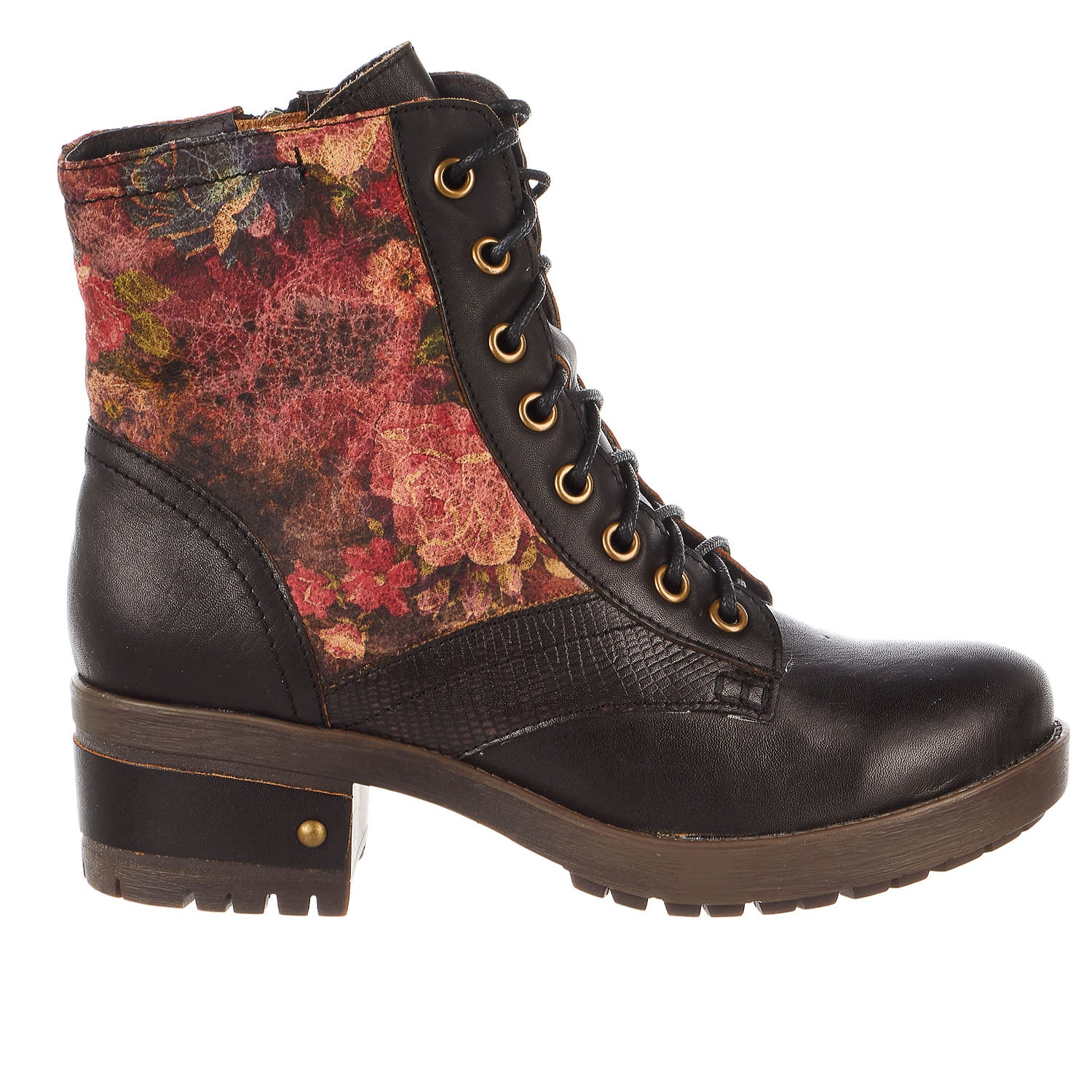 l'artiste by spring step leather lace-up boots - marty