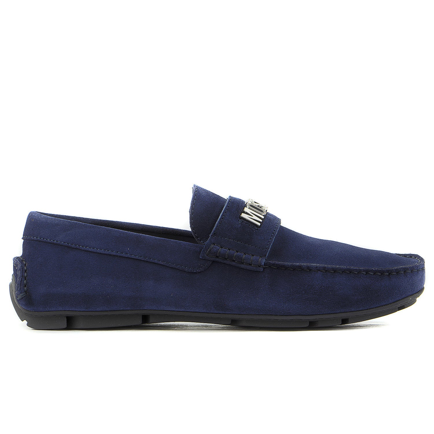 Moschino Rovesciato Moccasin Loafer Shoe - Blue - Mens - Shoplifestyle