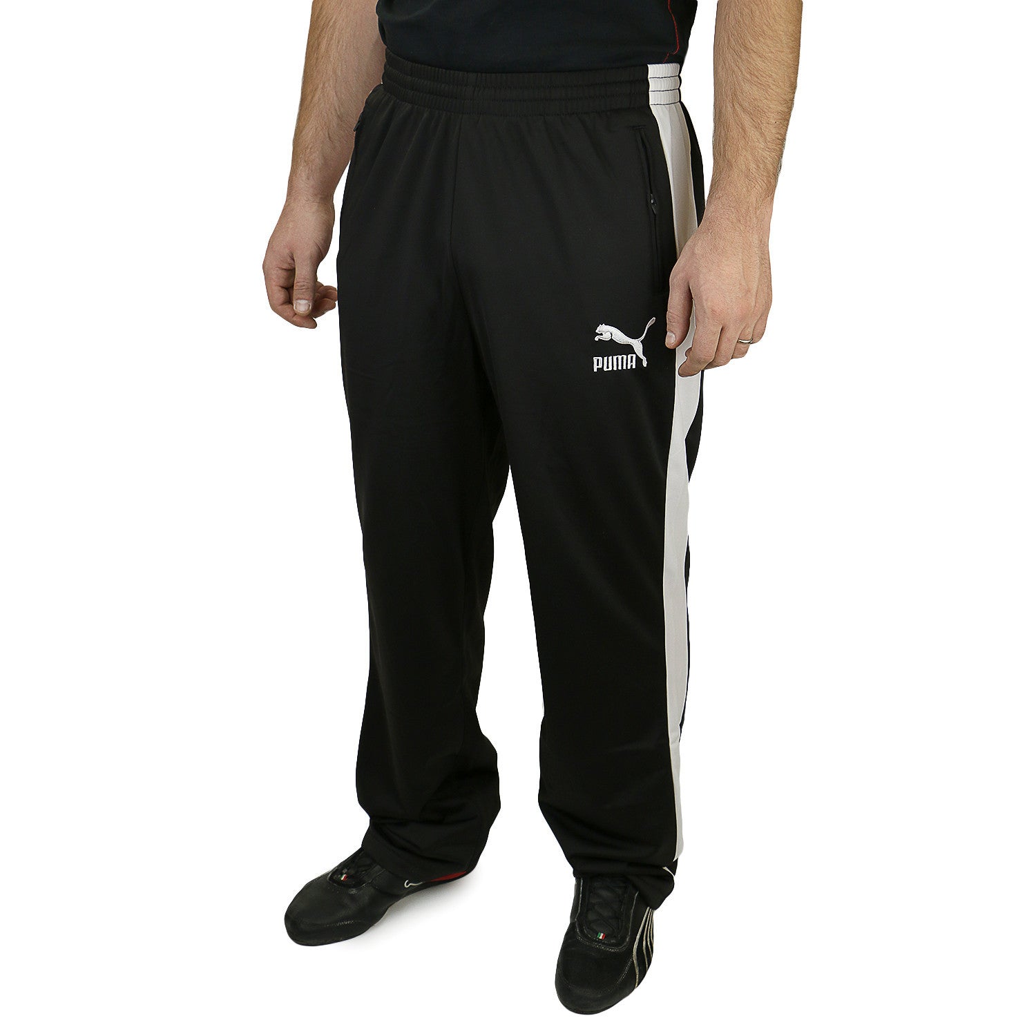 Puma T7 Track Pants - Black/White - Mens - Shoplifestyle