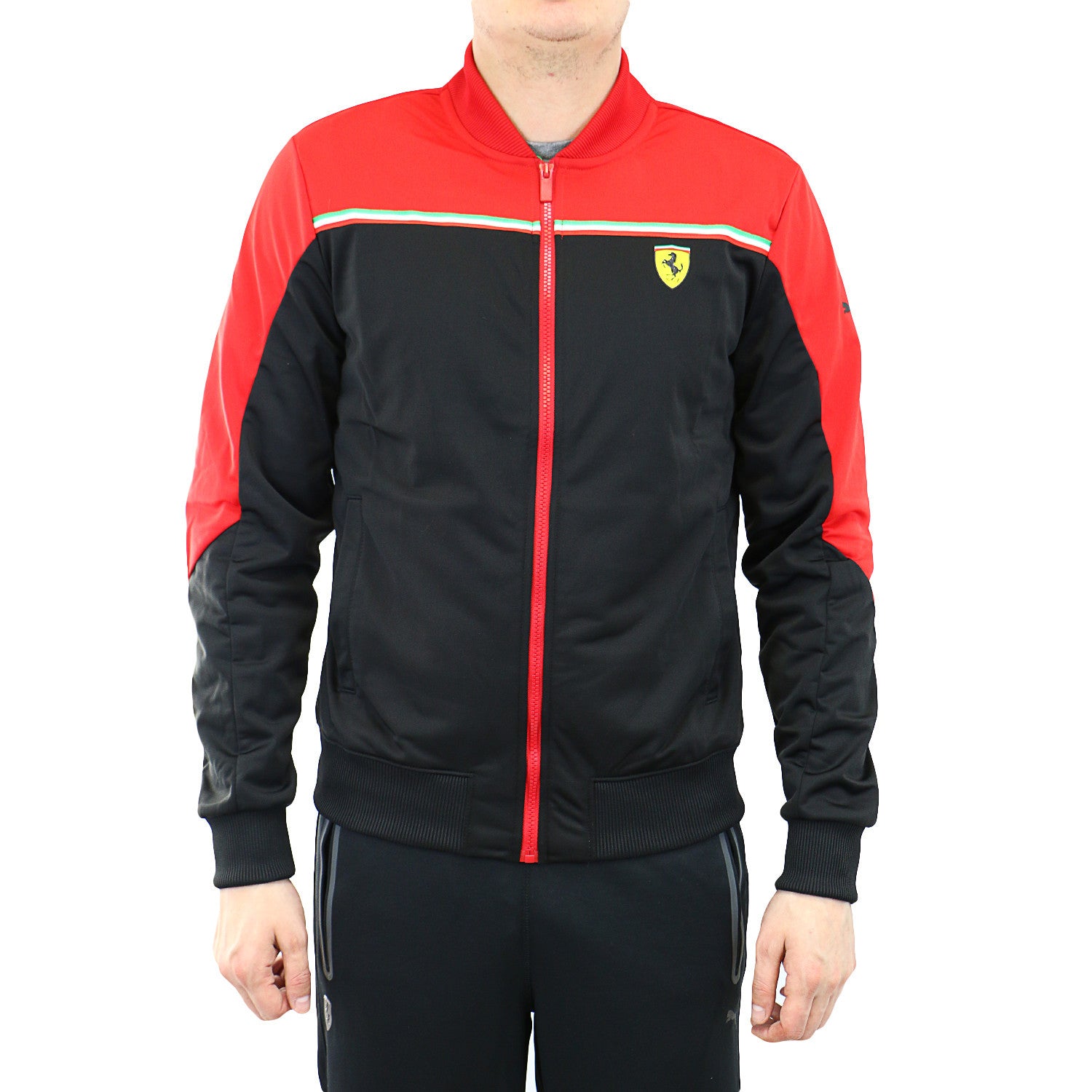 black and red puma jacket