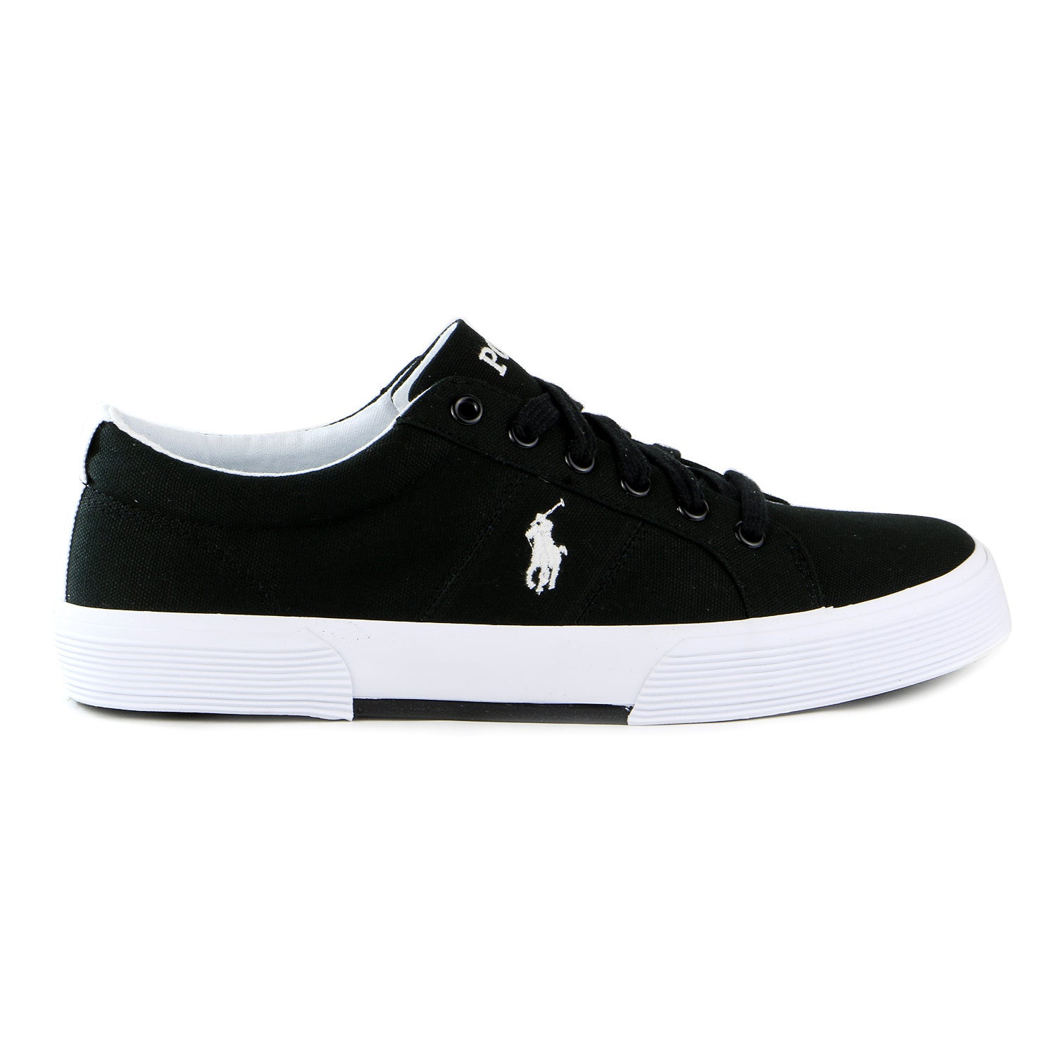 black and white polo shoes