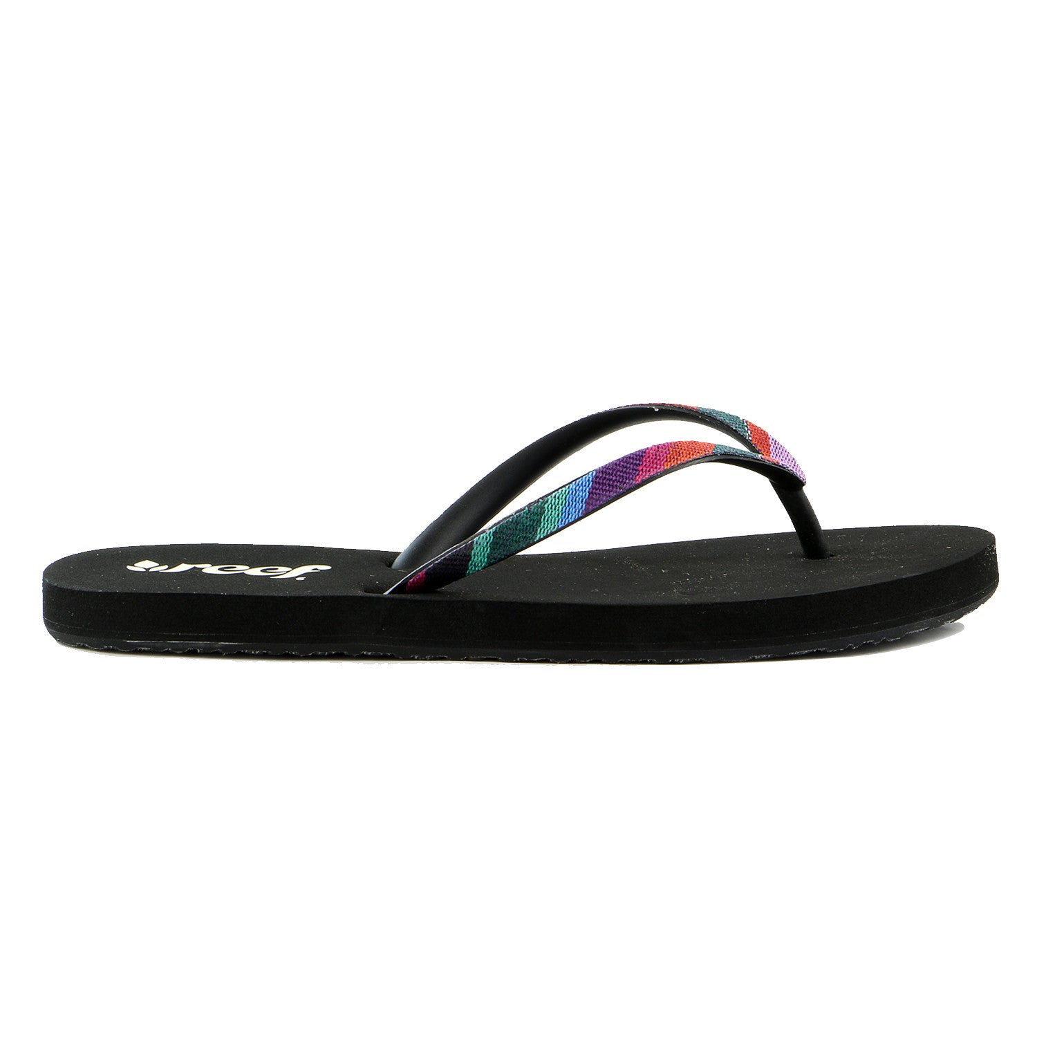 Reef Guatemalan Stargazer Flip Flop Sandal - Black/Multi - Womens ...