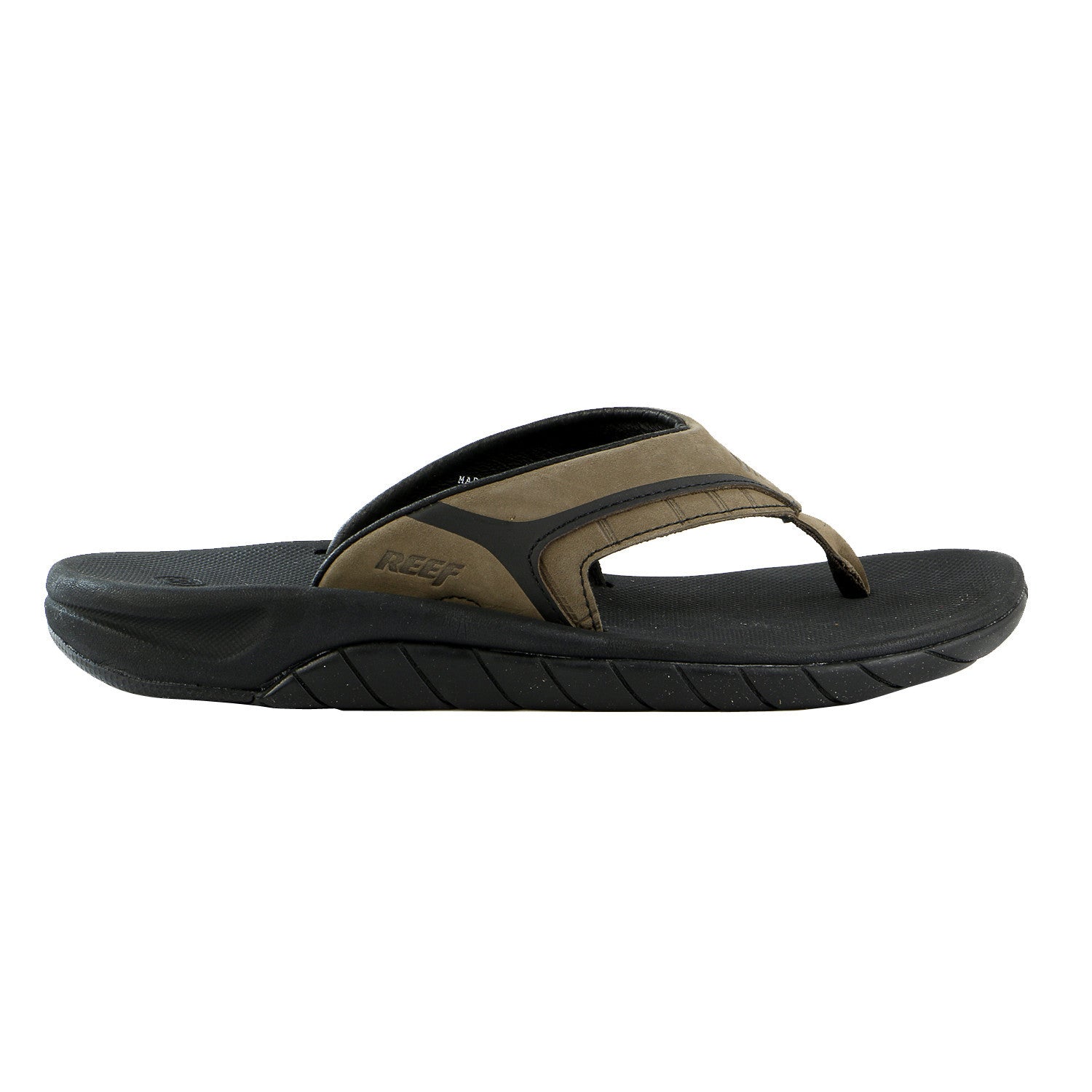 Reef Leather Slap II Flip Flop Sandal - Brown Plaid - Mens - Shoplifestyle