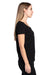 Threadfast Apparel 200RV Womens Ultimate Short Sleeve V-Neck T-Shirt Black Side
