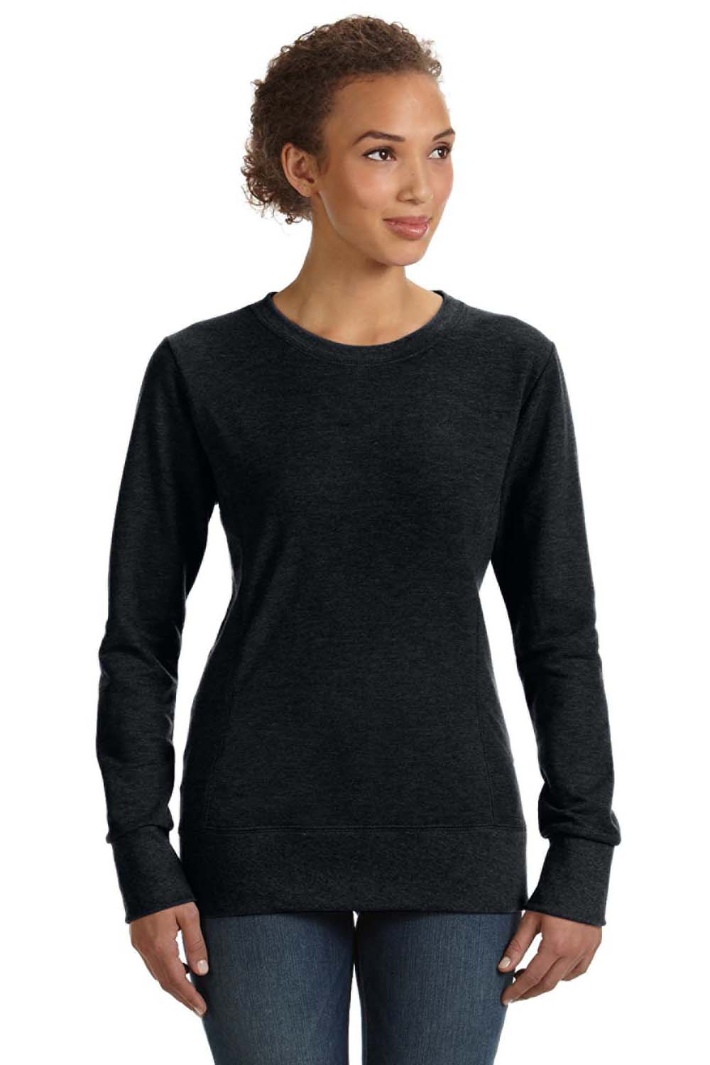 Anvil Womens French Terry Crewneck Sweatshirt 72000L - BigTopShirtShop.com