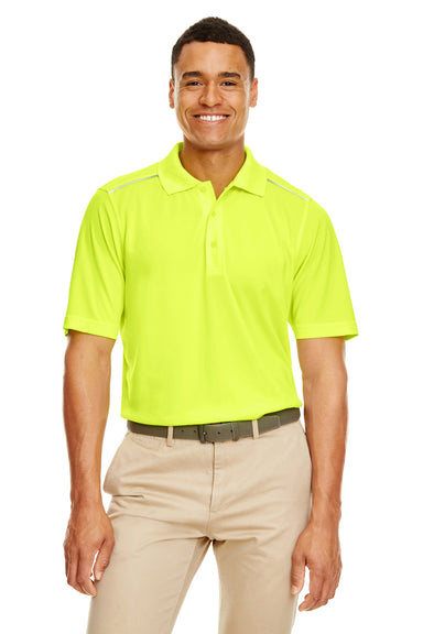 Core 365 88181R Mens Radiant Performance Moisture Wicking Short Sleeve Polo Shirt Safety Yellow Front